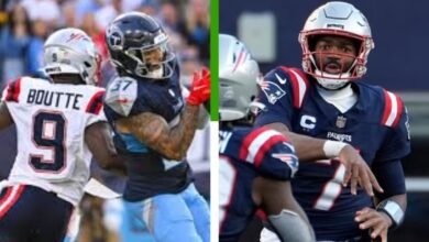 new england patriots vs tennessee titans match player stats