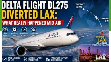delta flight dl275 diverted lax
