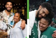 Brandy Cole and Jayson Tatum