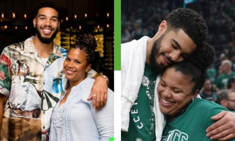 Brandy Cole and Jayson Tatum